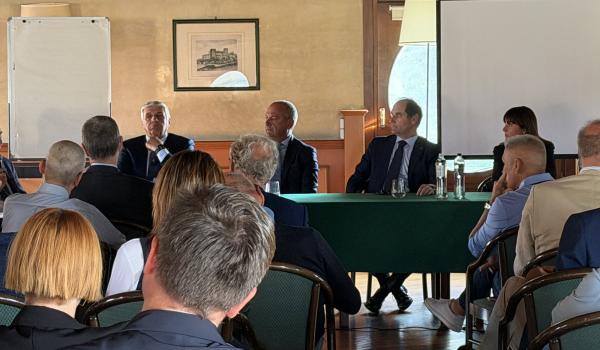 Incontro Istituzionale al Golf della Montecchia con il Presidente Federale Cristiano Cerchiai